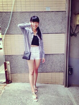「PAZZO」｜「アイテム（デニムジャケット）」を使った、Ching 👀さん（レディース・162cm）の冬コーディネート