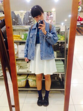 「skirt」｜「アイテム（その他シューズ）」を使った、Ching 👀さん（レディース・162cm）の秋コーディネート