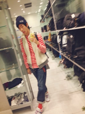 「URBAN RESEARCH DOORS MENS（アーバンリサーチ ドアーズ メンズ）のアイテム（ベスト）」を使った、Ringringさん（メンズ・172cm）の秋コーディネート