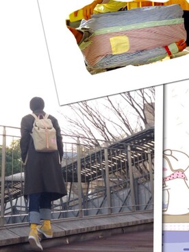 「黄色い靴下」｜Ringringさん（メンズ・172cm）の冬コーディネート