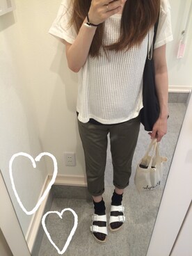 「theory（セオリー）のアイテム（バッグ）」を使った、ha-coさん（レディース・160cm）の夏コーディネート