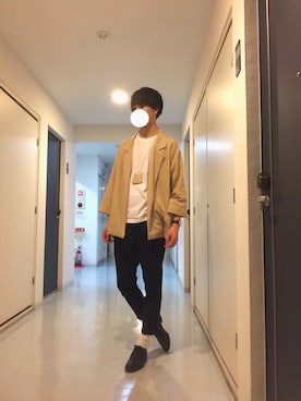 YU-MAさん（メンズ・184cm）の夏コーディネート