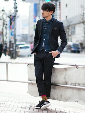 nano・universe  WEB さん（メンズ・178cm）の冬コーディネート