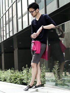 nano・universe  WEB さん（メンズ・178cm）の夏コーディネート