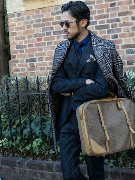 「アイテム（セットアップ）」を使った、nano・universe  WEB さん（メンズ・178cm）の冬コーディネート