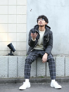 nano・universe  WEB さん（メンズ・178cm）の冬コーディネート