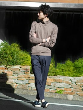 nano・universe  WEB さん（メンズ・178cm）の冬コーディネート