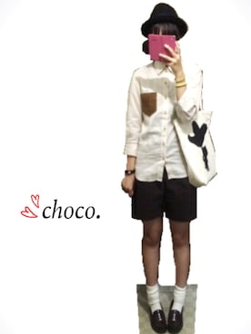 「チャイハネ（チャイハネ）のアイテム（トートバッグ）」を使った、choco.さん（レディース・159cm）の夏コーディネート