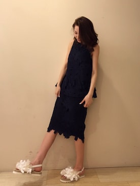 「RANDA（ランダ）のアイテム（ワンピース/ドレス）」を使った、yuka.abeさん（レディース・164cm）の夏コーディネート