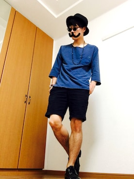 「M2squared（エムツースクエアード）のアイテム」を使った、ふーさん（メンズ・168cm）の夏コーディネート