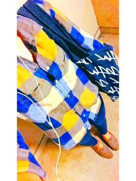 「カットオフ」｜「アイテム（その他シューズ）」を使った、mayuさん（レディース・155cm）の秋コーディネート