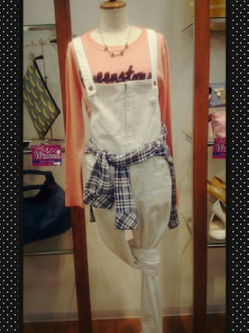 「ピンクニット」｜akiさん（レディース・156cm）の冬コーディネート