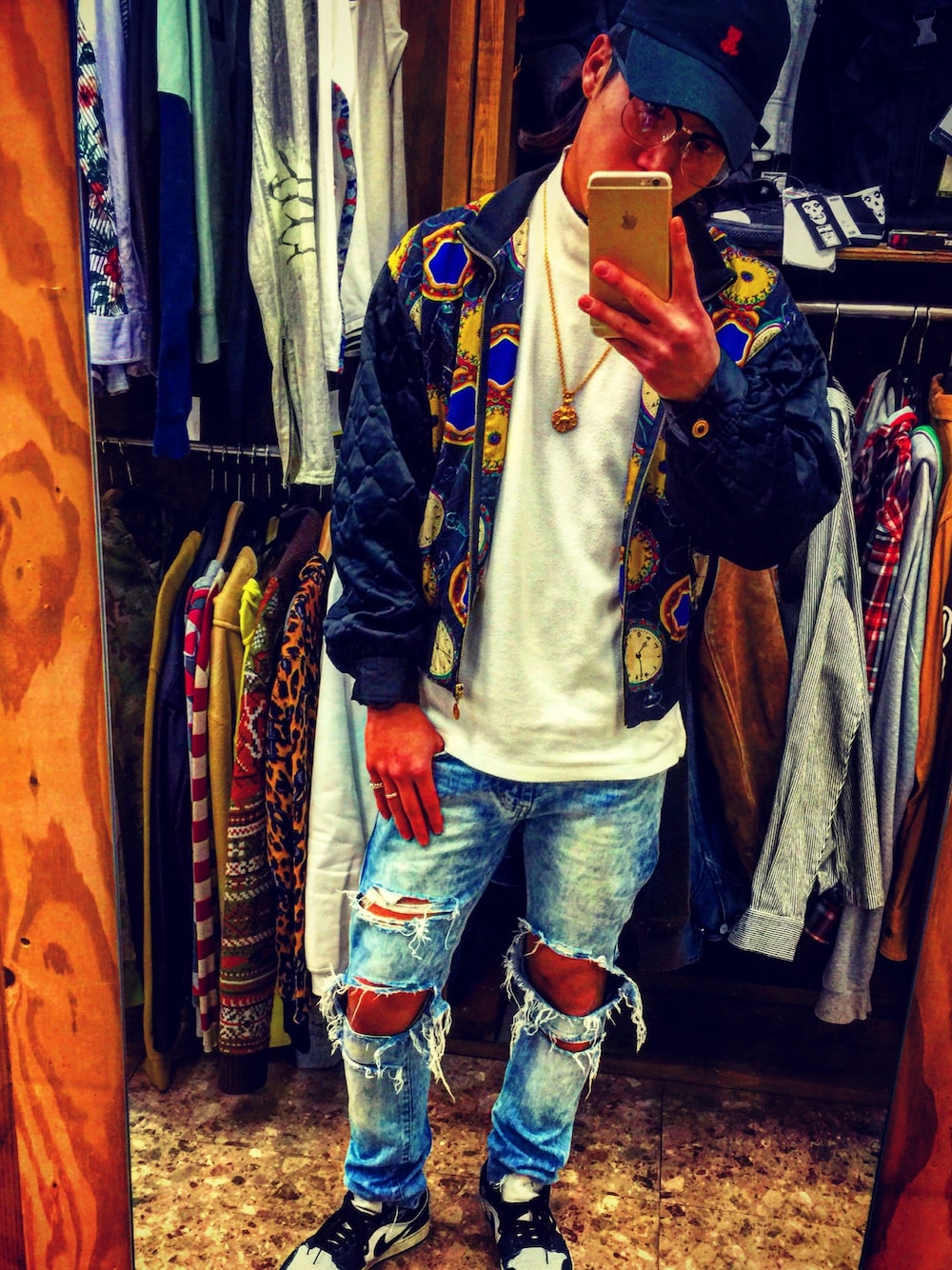 ジャケット・アウター kohh ナイロンジャケットを使った「KOHH」の人気ファッションコーディネート