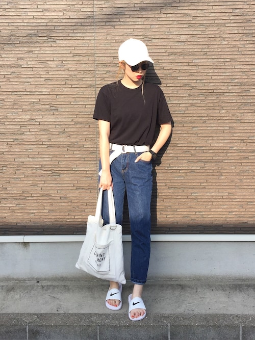 Ruri ユニクロのtシャツ 半袖 タンクトップ を使ったコーディネート Wear