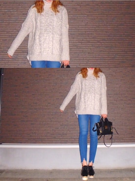 「3.1 Phillip Lim（スリーワンフィリップリム）のPASHLI MINI SATCHEL	（ショルダーバッグ）」を使った、RURIさん（レディース・163cm）の秋コーディネート