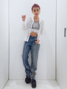 「MIKIO SAKABE（ミキオ サカベ）のアイテム（パンツ）」を使った、MIKAKOさん（レディース・157cm）の秋コーディネート