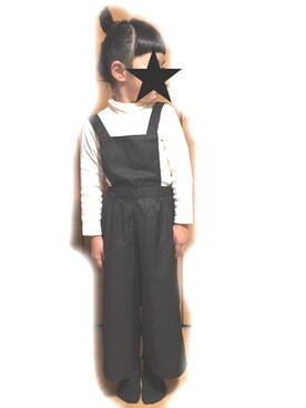 「GLOBAL WORK（グローバルワーク）のアイテム（つなぎ/オールインワン）」を使った、sy★さん（キッズ・110cm）の冬コーディネート