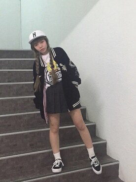 「spongebob」｜Yi Linさん（レディース・155cm）の春コーディネート