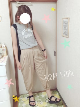 「寒かった」｜「アイテム（その他）」を使った、yupiさん（レディース・170cm）の夏コーディネート