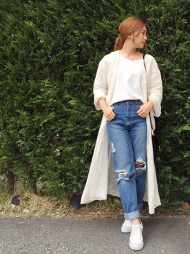 「CONVERSE（コンバース）のconverse（コンバース） ALL STAR OX（オールスターOX）（スニーカー）」を使った、はるさん（レディース・150cm）の春コーディネート