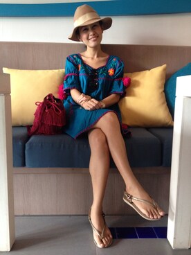 「N（エヌ）のアイテム（ワンピース/ドレス）」を使った、Sirinya_Sさん（レディース・149cm）の夏コーディネート