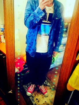 「CRIMINALのアイテム」を使った、のぶたさん（メンズ・175cm）の秋コーディネート