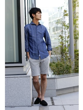 EDIFICE/BY DAICHIさん(メンズ・178cm)の夏コーディネート