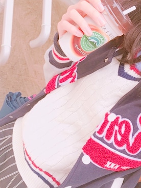「chuxxx（チュウ）のアイテム（ジャケット/アウター）」を使った、NaaaaO⋆｡˚✩さん（レディース・162cm）の秋コーディネート