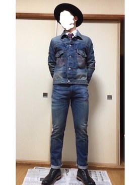 「EDWIN（エドウィン）のアイテム（フォーマルスーツ/小物）」を使った、Y-sukeさん（メンズ・170cm）の冬コーディネート