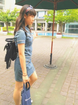 「TOMMY HILFIGER」｜「アイテム（ワンピース/ドレス）」を使った、amiさん（レディース・160cm）の夏コーディネート
