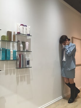 「AIGLE（エーグル）のアイテム（ブーツ）」を使った、ヨウコさん（レディース・158cm）の秋コーディネート