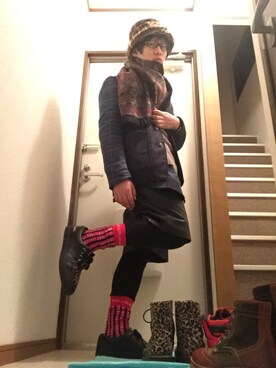 「YEVS（イーブス）のアイテム（ニット/セーター）」を使った、Yuji Sagaraさん（メンズ・164cm）の冬コーディネート