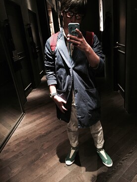 「アイテム（その他アウター）」を使った、Yuji Sagaraさん（メンズ・164cm・20代）の春コーディネート