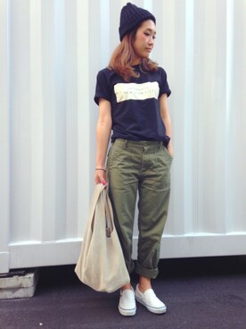 「Cheek（チーク）のアイテム（アクセサリー）」を使った、yanさん（レディース・160cm）の夏コーディネート