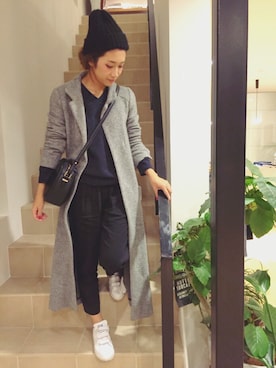 「ZARA（ザラ）のアイテム（その他アウター）」を使った、yanさん（レディース・160cm）の秋コーディネート