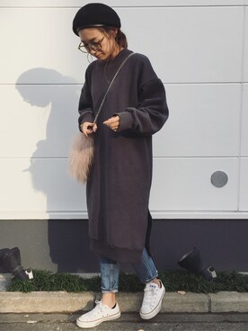 yanさん（レディース・160cm）の冬コーディネート