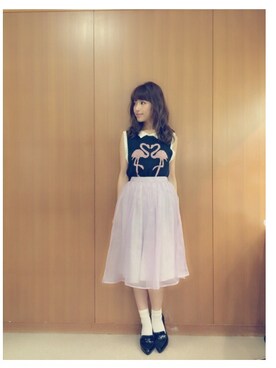 「あっこちゃん」｜舟山久美子♡くみっきーさん（レディース・155cm）の夏コーディネート