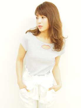 「MICOAMERI（ミコアメリ）のアイテム」を使った、舟山久美子♡くみっきーさん（レディース・155cm）の春コーディネート