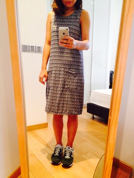 「Engineered Garments（エンジニアードガーメンツ）のアイテム（ワンピース/ドレス）」を使った、muさん（レディース・157cm）の春コーディネート