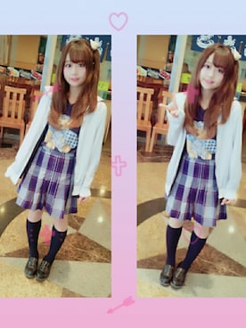 「Ank Rouge（アンクルージュ）のアイテム（ブルゾン）」を使った、💘kikinoaibakunn💘さん（レディース・156cm）の春コーディネート