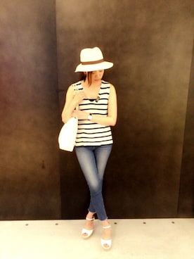 「アイテム（タンクトップ）」を使った、mamiさん（レディース・165cm・10代）の春コーディネート