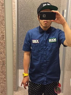 「アイテム（イエロー系）」を使った、KMDxxxxさん（メンズ・168cm）の春コーディネート