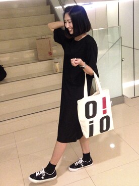 「mooncat（mooncat）のアイテム（ワンピース/ドレス）」を使った、MIKIさん（レディース・161cm）の夏コーディネート