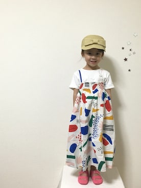 「bobochoses」｜「アイテム（ワンピース/ドレス）」を使った、Yさん（キッズ・100cm）の春コーディネート