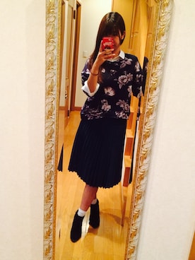 「スエット」｜「アイテム（ブーティ）」を使った、MOMOさん（レディース・167cm）の秋コーディネート