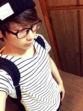 「アイテム（バックパック/リュック）」を使った、Ｒyo..さん（メンズ・168cm）の夏コーディネート