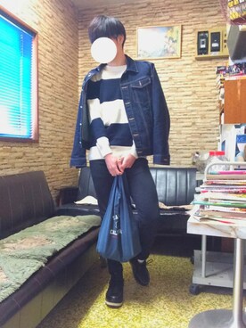 「chapter world（チャプターワールド）のアイテム（ブーツ）」を使った、1222_gさん（メンズ・165cm）の冬コーディネート