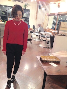 「アイテム（ドレスシューズ）」を使った、あいさん（レディース・155cm）の冬コーディネート