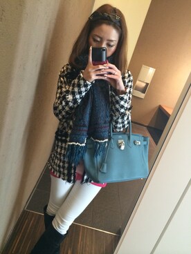 「VICKY（ビッキー）のアイテム（その他トップス、ピンク系）」を使った、Kaoriさん（レディース・162cm）の春コーディネート