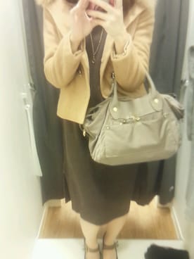 「MISCH MASCH（ミッシュマッシュ）のアイテム（ダッフルコート）」を使った、Yuko...♡さん（レディース・164cm）の秋コーディネート